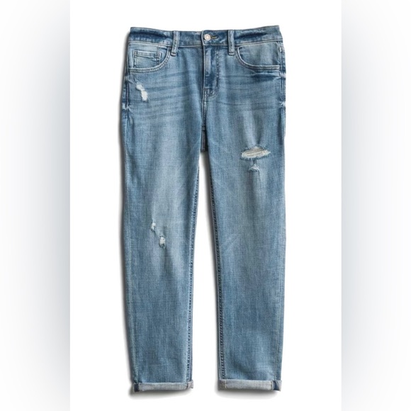 Studio Blue Denim - Studio Blue/Stitch Fix Casey Mid Rise Cropped Relaxed Skinny Jean. Size 6 / 28